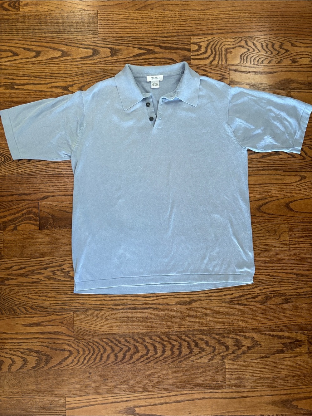 Barneys New York silk cotton polo shirt
